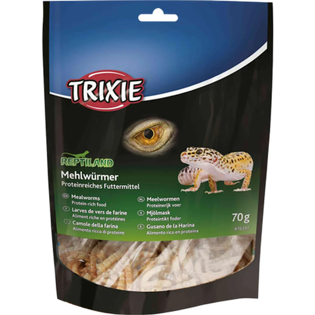 Trixie Mealworms for reptiler Tørket Beige 70g