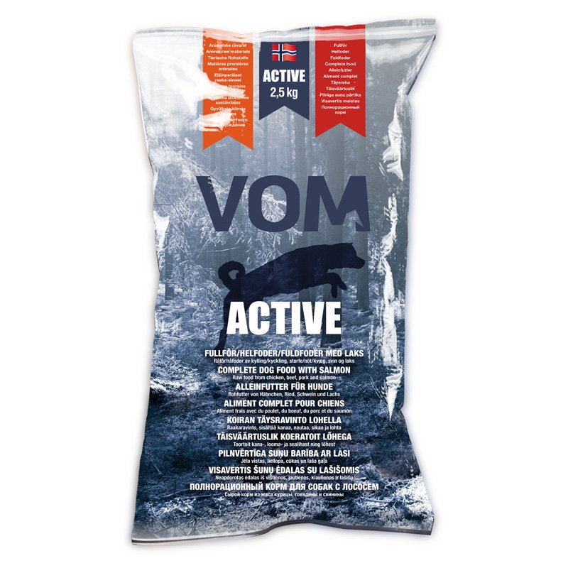 Vom og Hundemat - Active Helfoder med Lax 2,5 kg - Hund - Hundmat & hundfoder - ZOO.se