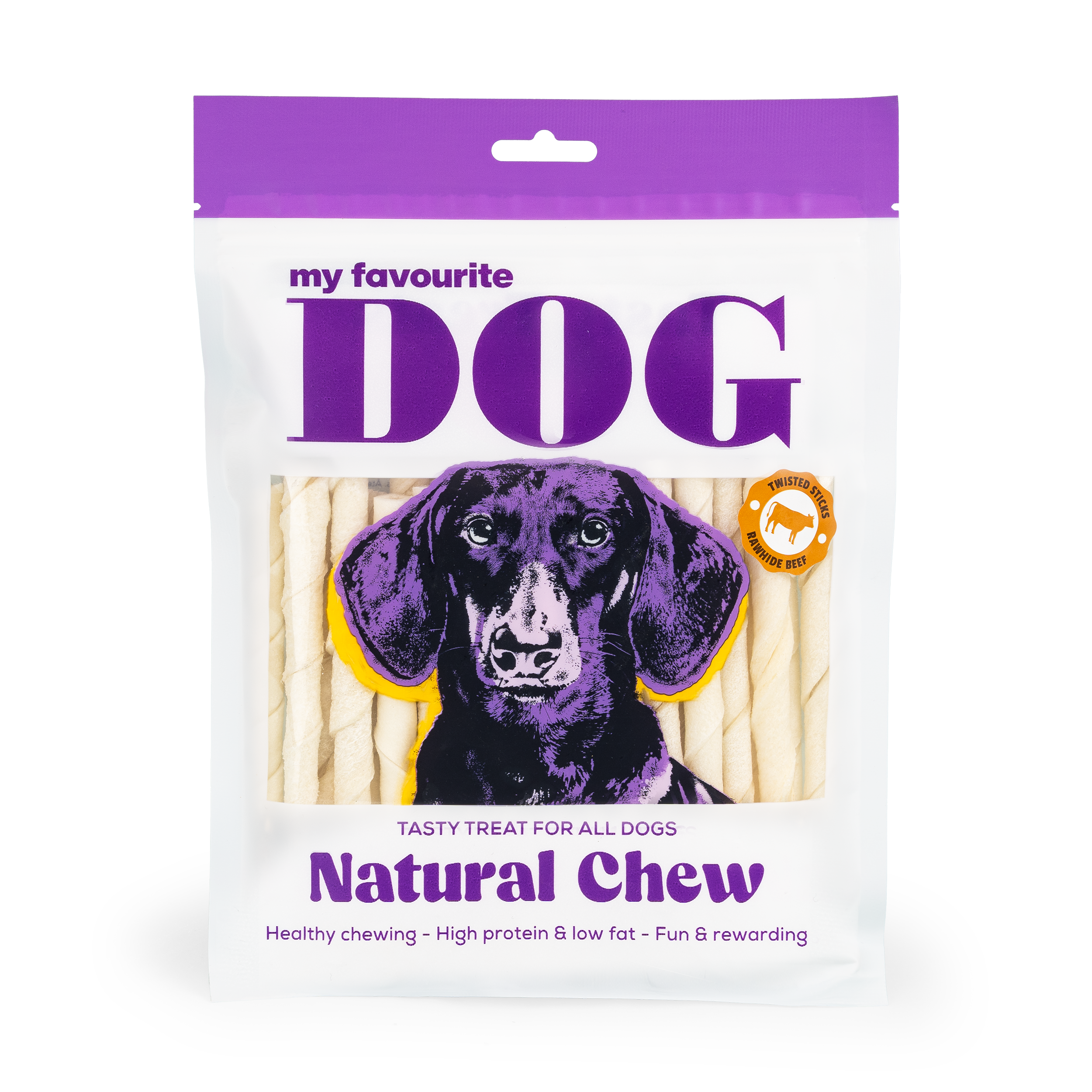 My favourite DOG - Twisted Rawhide Sticks 12,5 cm, 240 g, 30-pk. - Hund - Hundegodbiter & tyggebein - Tyggeruller & tyggepinner - ZOO.no