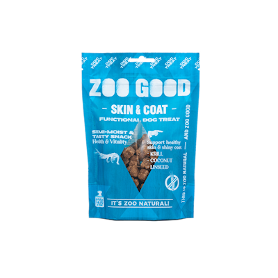 Preview of Zoo Good Dog Functional snack, semi - moist - Skin & Coat 120g