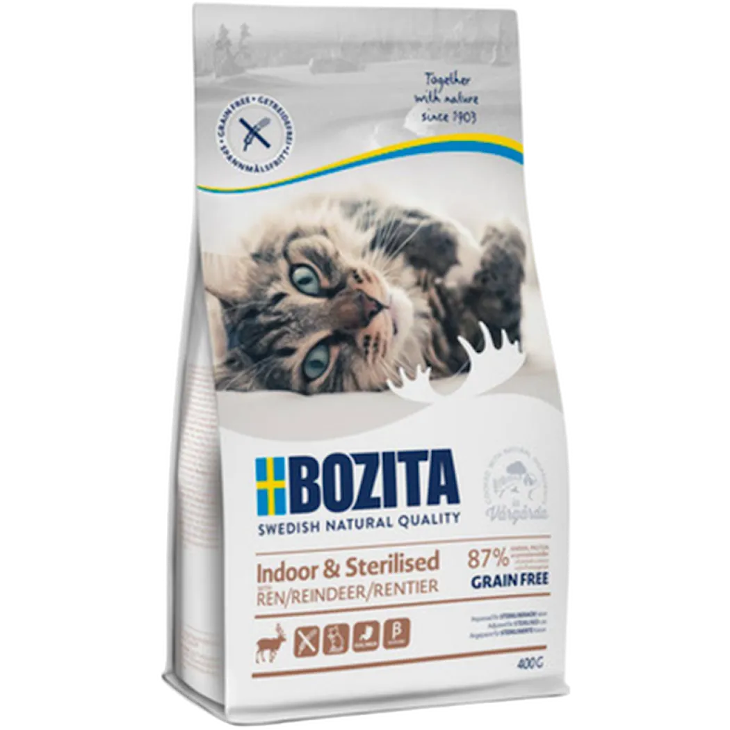 Bozita Katt Feline innendørs og sterilisert kornfritt rein