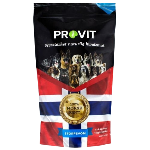 Frysetørket Vom 1 kg - Hund - Hundefôr & hundemat - Tørrfôr for hund - PROVIT