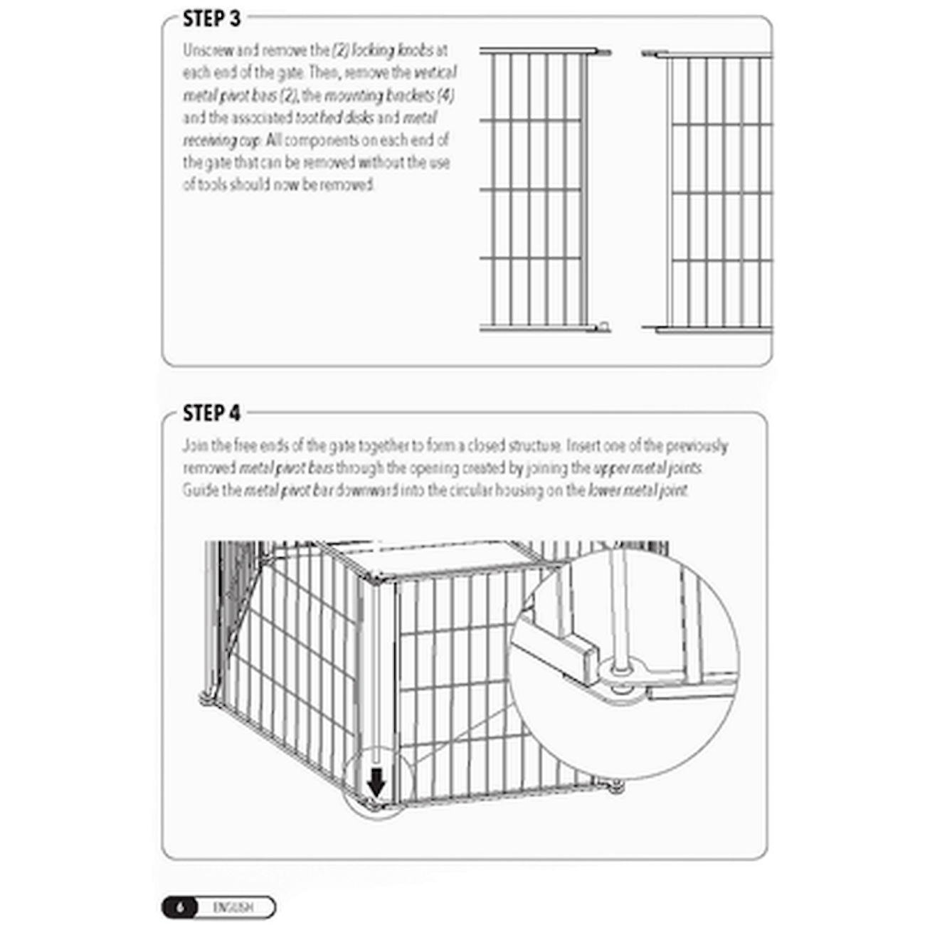 pet-gate-outdoor-super-wide-extra-tall-pen-with-small-pet-door-l-366-cm