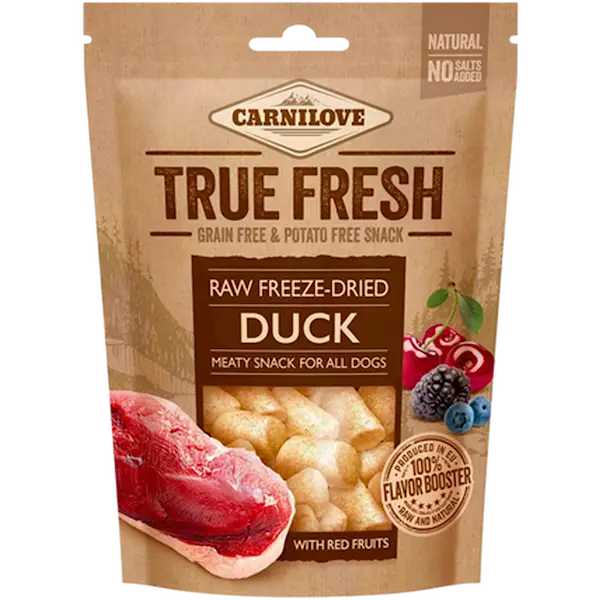 Raw freeze-dried Duck with fruits