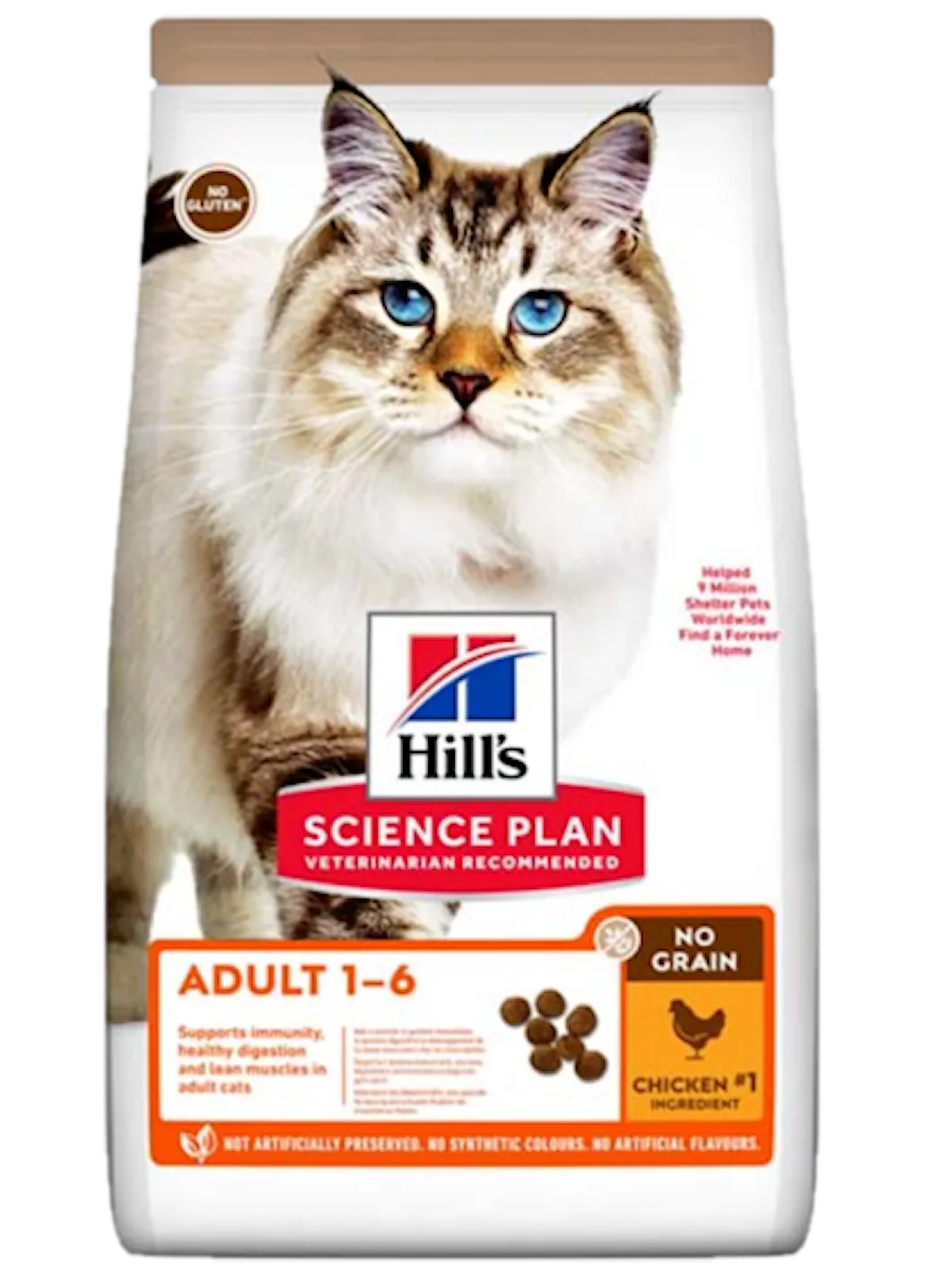 Hills Science Plan Adult No Grain Chicken - Dry Cat Food Grainfree 1,5 kg