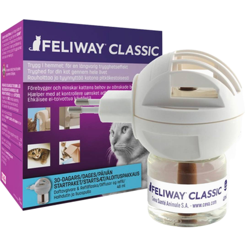 Feliway Classic Apaisement et Bien-être Chat Pack de 3 Recharges 48ml