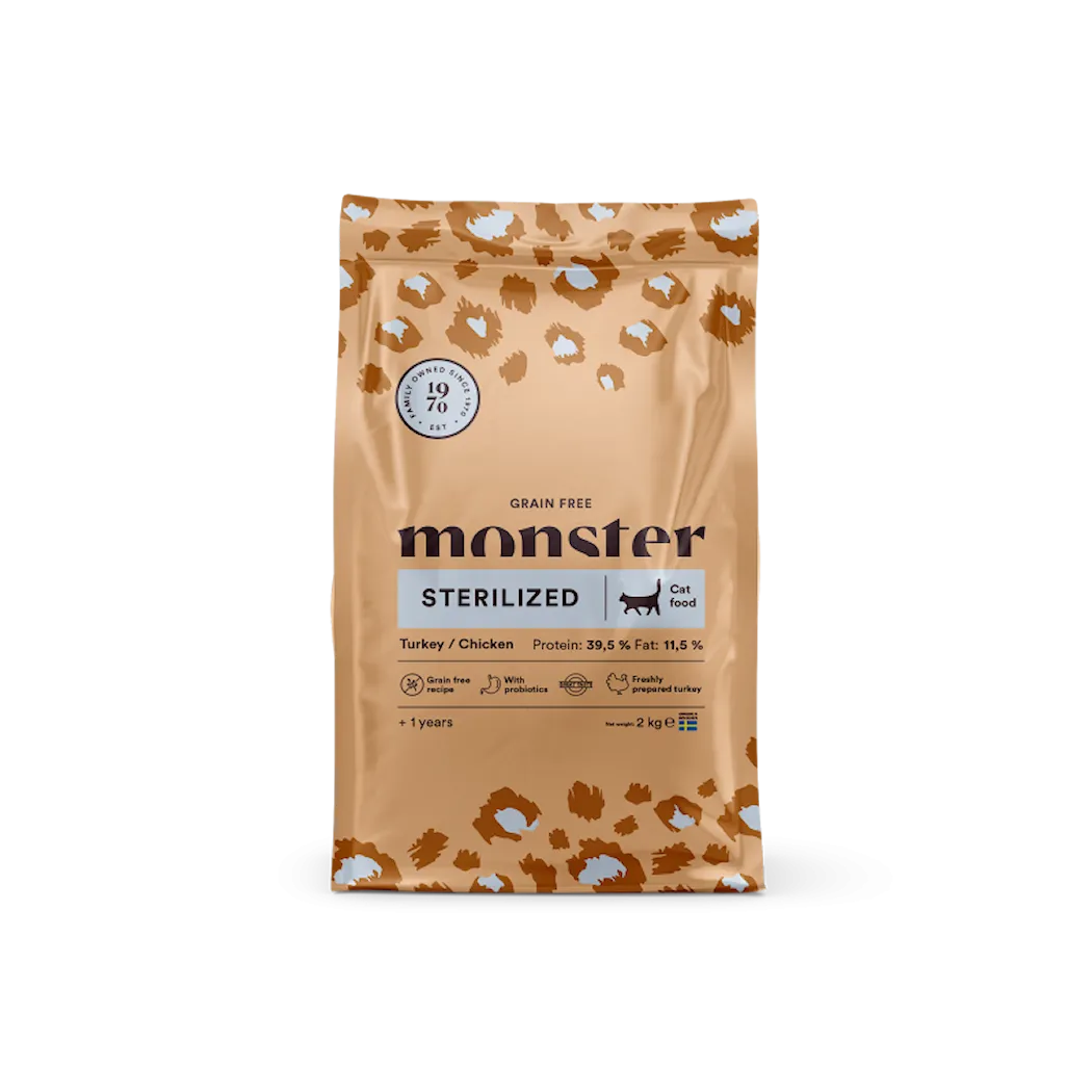 Monster Pet Food Cat Grain Free Sterilized Turkey/Chicken
