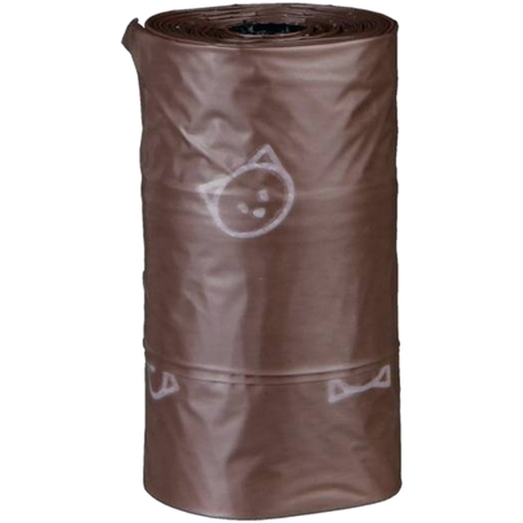Trixie - Cat Waste Bags Corn Starch Compostable 3L Brown 3L - Hund - ZOO.se