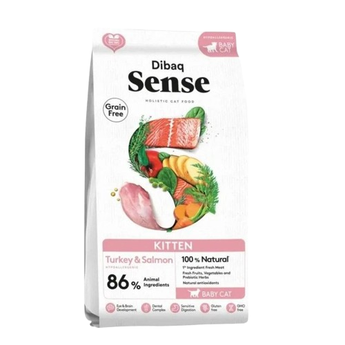 DIBAQ - Cat Sense Grain Free Kitten Turkey & Salmon 6 kg - Katt - Kattfoder & kattmat - ZOO.se