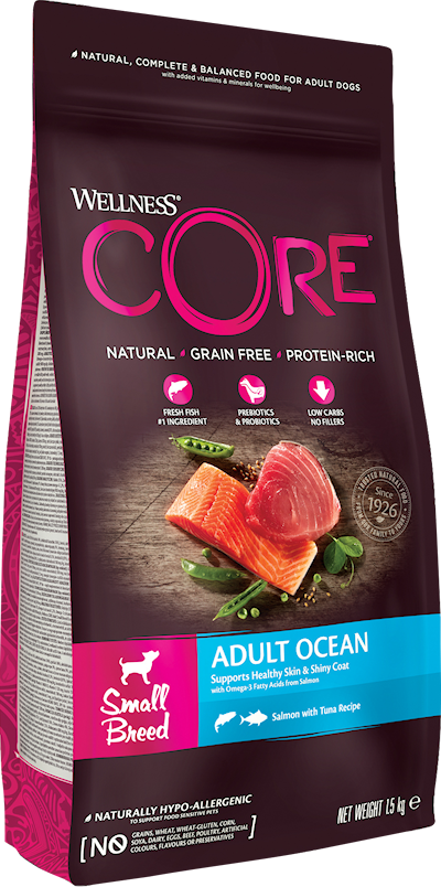 Preview of Core Petfood Dog Adult Ocean Small Breed Salmon & Tuna Dry 1,5 kg