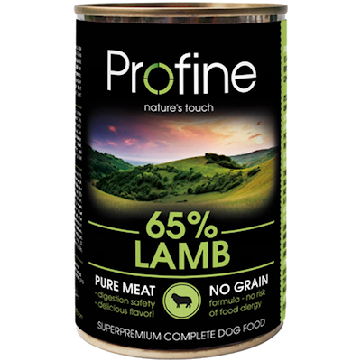 Preview of Profine Dog Wet Food Cans 65% Lamb With Hearts 400 g