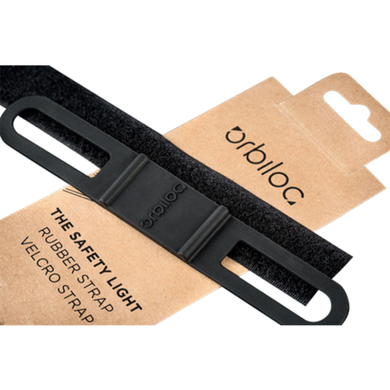 Orbiloc - Dual Accessories Straps Kit Rubber Strap and Velcro Strap - Attachment For Safety Light LED Black 1 st - Hund - ZOO.se