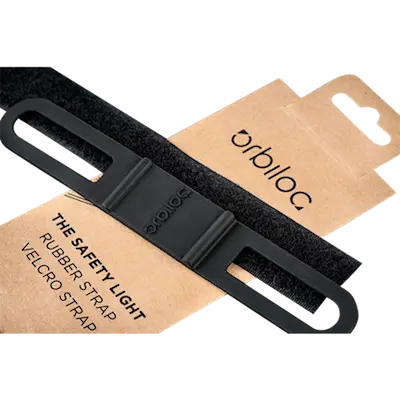 Dual Accessories Straps Kit Rubber Strap and Velcro Strap - Attachment For Safety Light LED