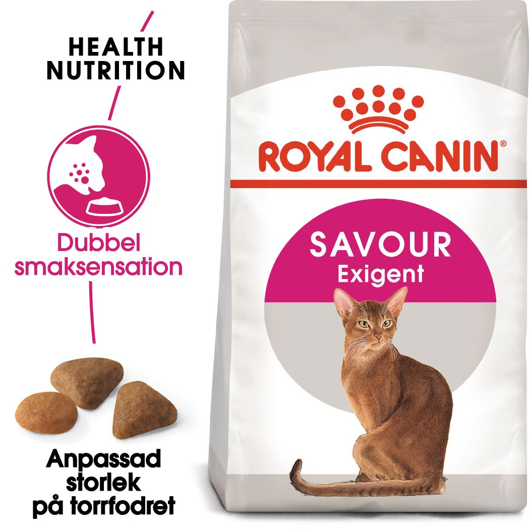Savour Exigent Adult Torrfoder för katt 4 kg - Katt - Kattfoder & kattmat - Torrfoder till katt - Royal Canin - ZOO.se