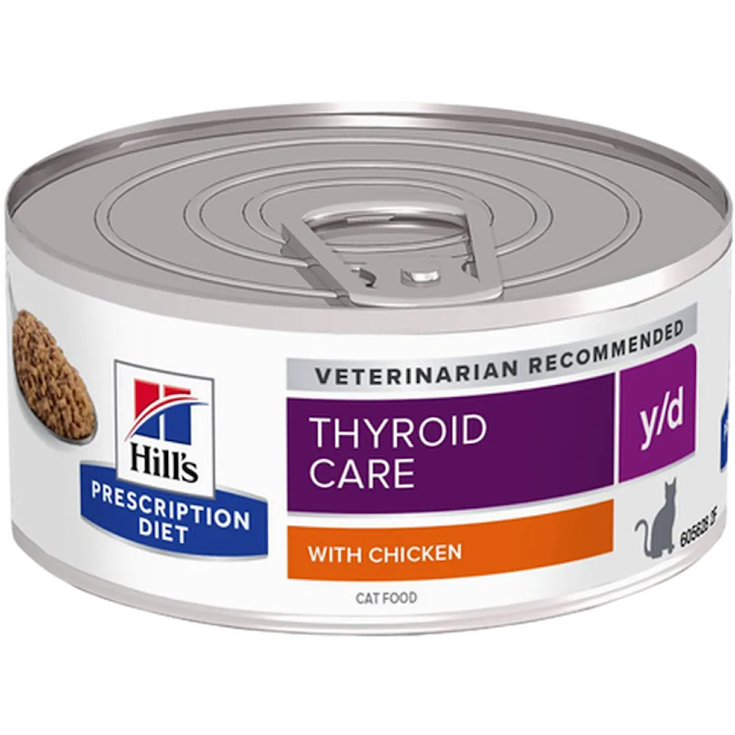 Hill's Prescription Diet Feline y/d Thyroid Care Chicken Canned - Wet Cat Food
