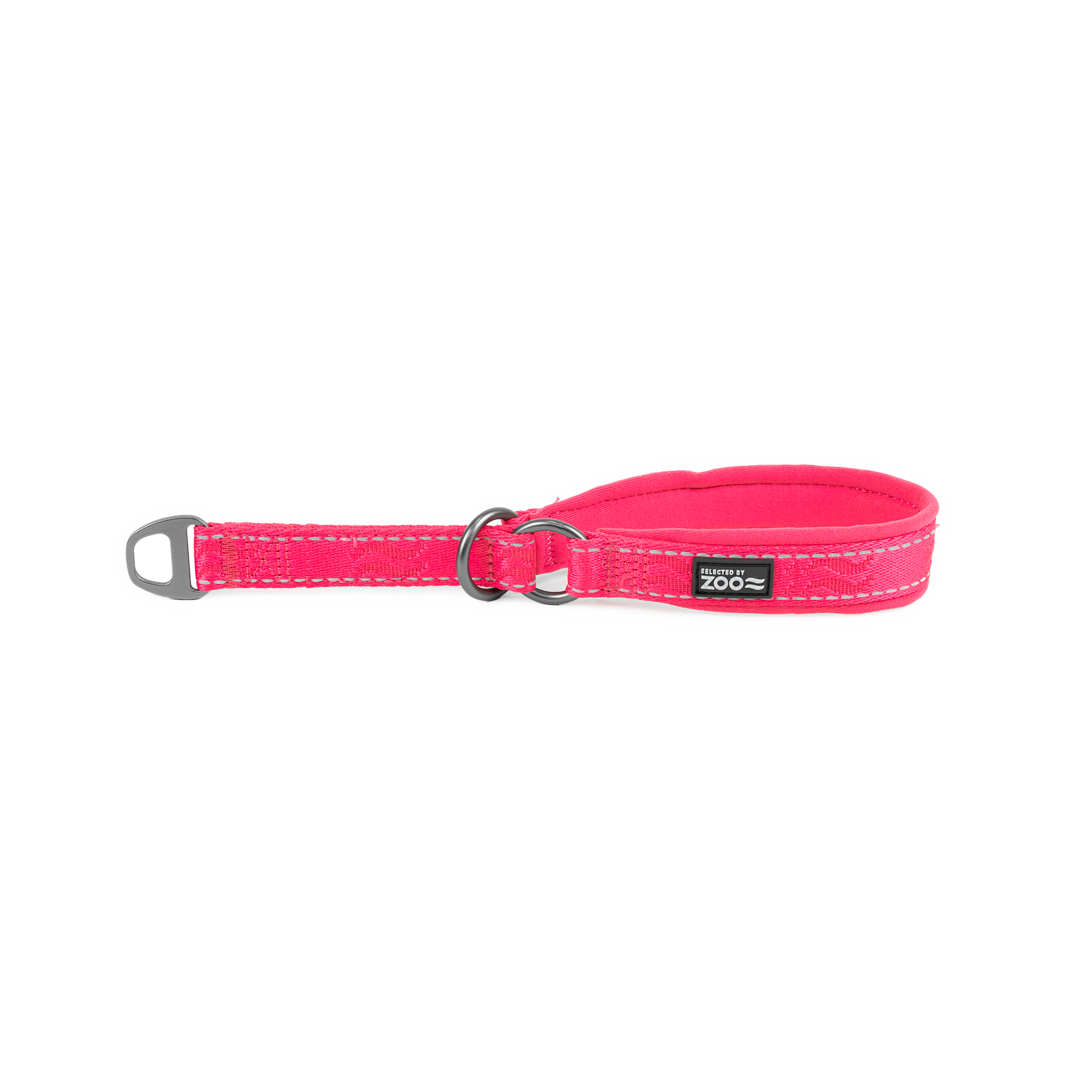Hundhalsband Rufus halvstryp 20 mm x 3545 cm Rosa