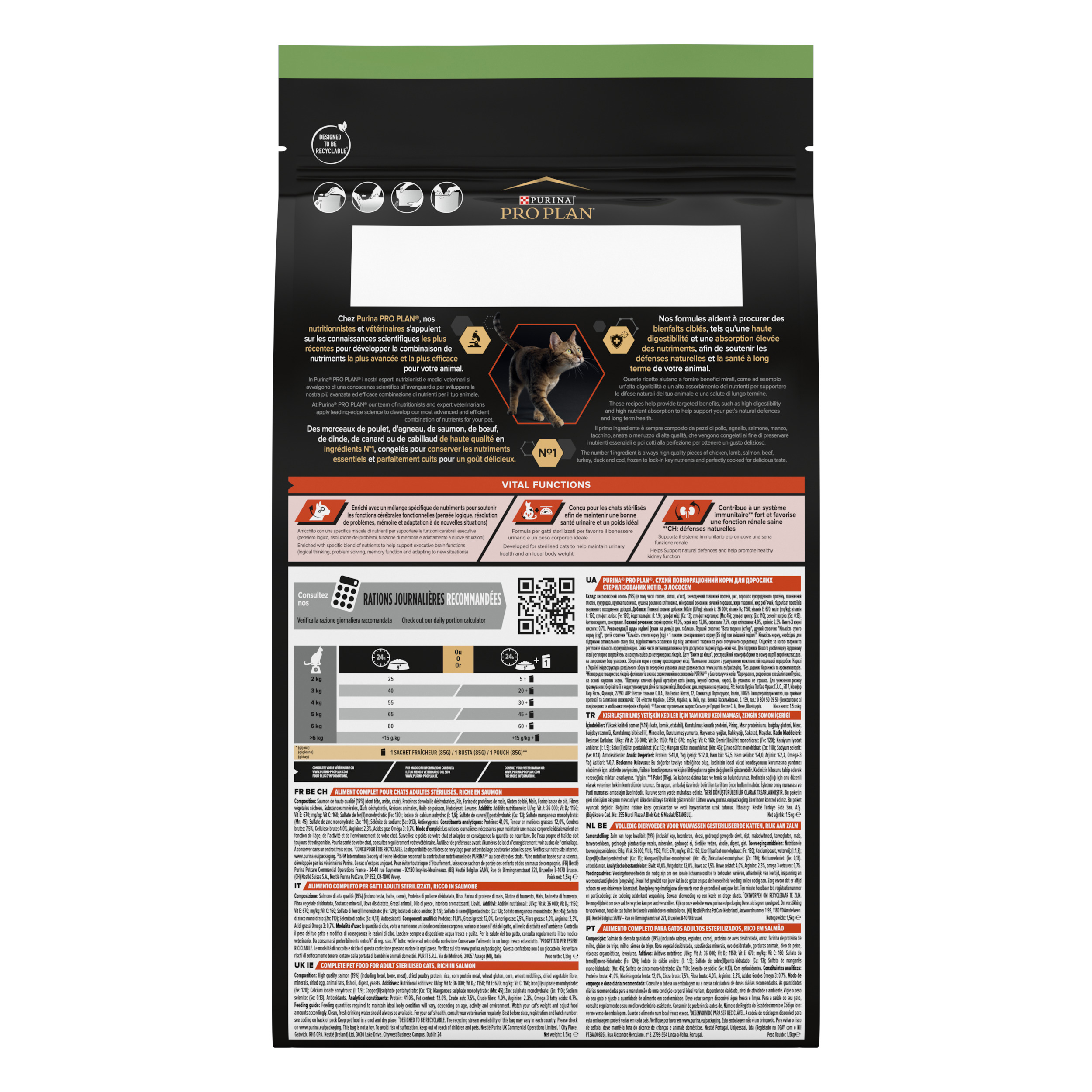 4 Pro Plan Cat Sterilised VitalFunctions Salmon 1,