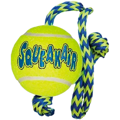 Air Dog Squeakers Ball Rope Toy
