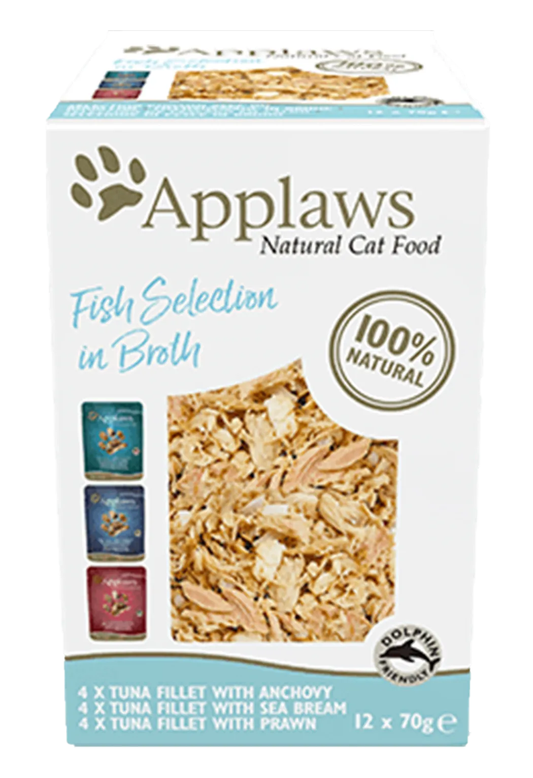 Cat Pouches Fish Selection in Broth 12x70 g