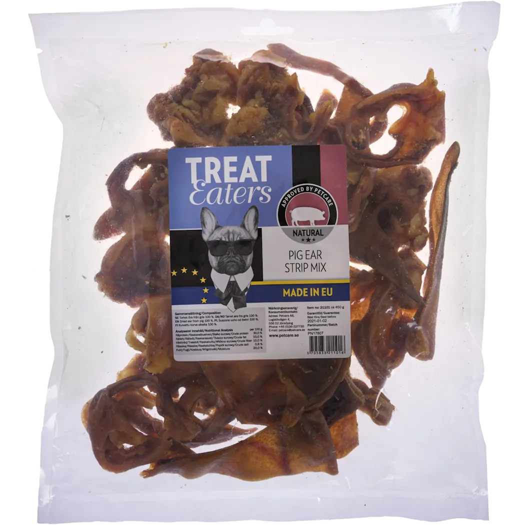 Petcare Treateaters Pig Ears Strip Mix 450g