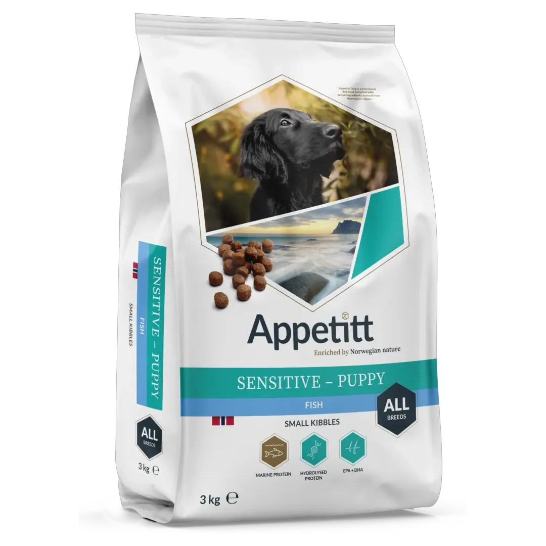 APPETITT - Sensitive Puppy Fish 3 kg - Hund - Hundmat & hundfoder - Torrfoder för hund - ZOO.se