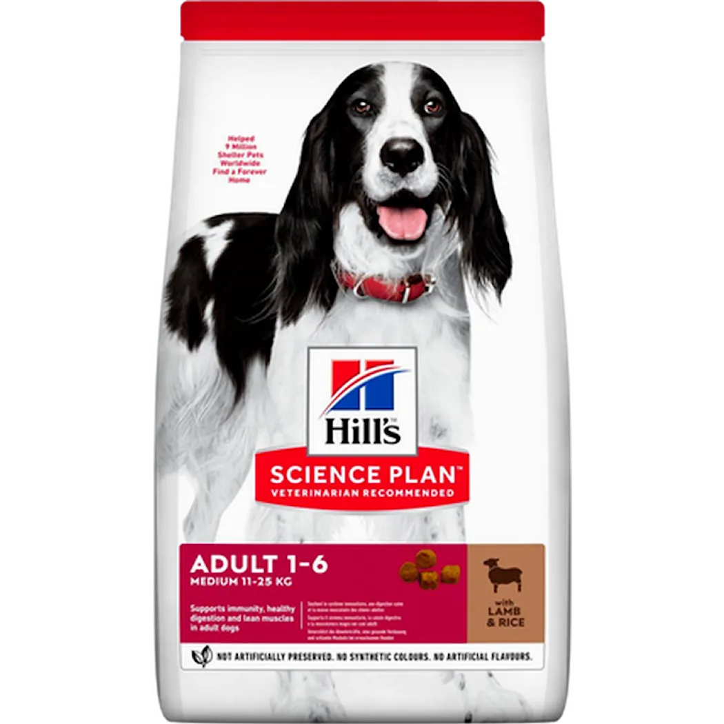 Hills Science Plan Adult Medium Lamb & Rice - Dry Dog Food