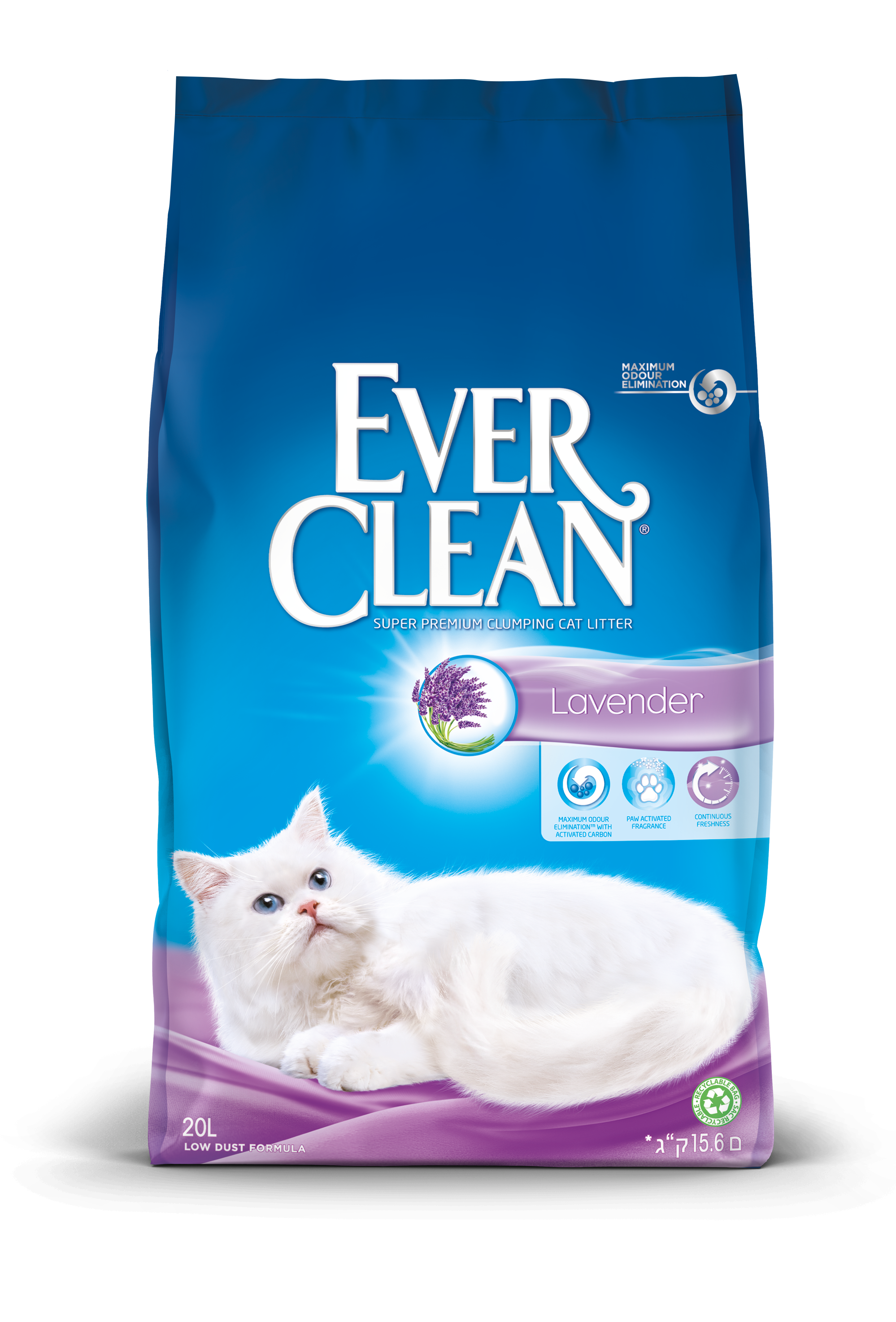 Fresh Lavender - Kattesand 20 L - Katt - Kattesand & kattestrø - Klumpdannende kattesand - Ever Clean