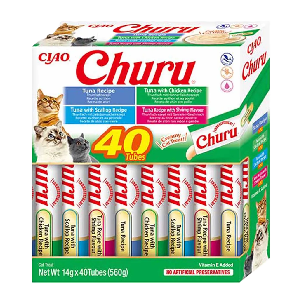 Churu Tuna/Seafood Varieties  14 g x 40-pack