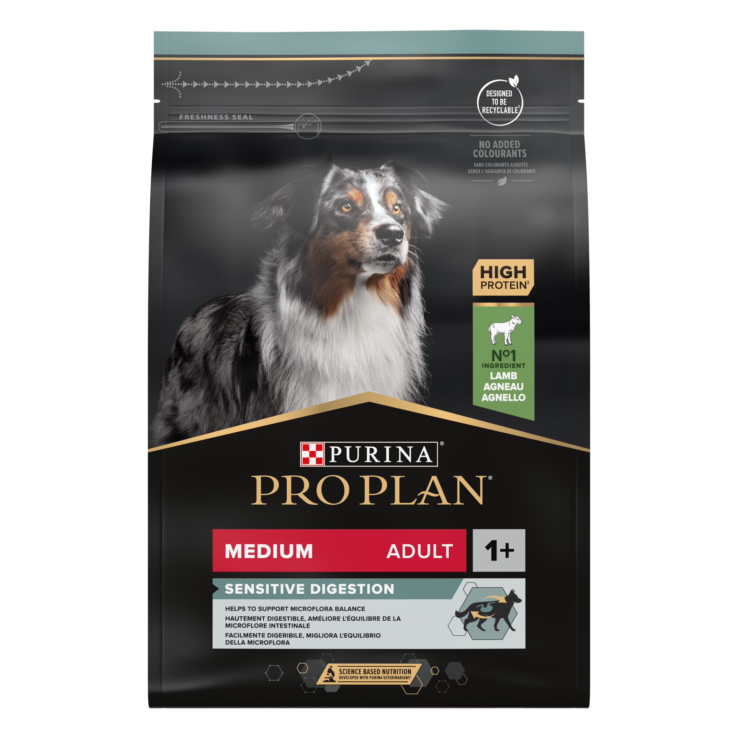 Purina Pro Plan - Medium Adult - SENSITIVE DIGESTION Lamm 3 kg - Hund - Hundmat & hundfoder - ZOO.se