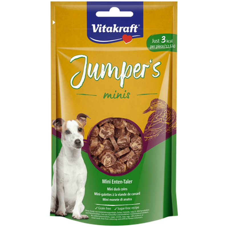 Vitakraft - Dog Jumpers Minis Andemynter 80 g - Hund - Hundegodbiter & tyggebein - Belønningsgodbiter for hund - ZOO.no