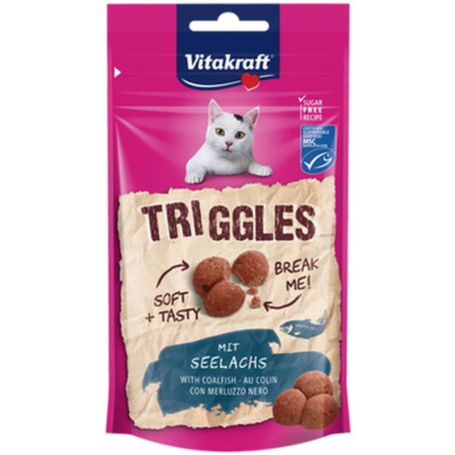 Vitakraft - Triggles Sej Cat Treats - Kattgodis Fisk 40 g - Katt - Kattgodis & Kattgräs - ZOO.se