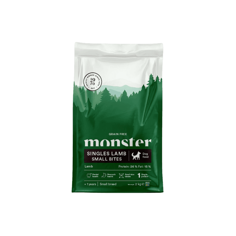 Monster Pet Food - Dog Grain Free Singles Lamb Small Bites 12 kg - Hund - Hundmat & hundfoder - ZOO.se