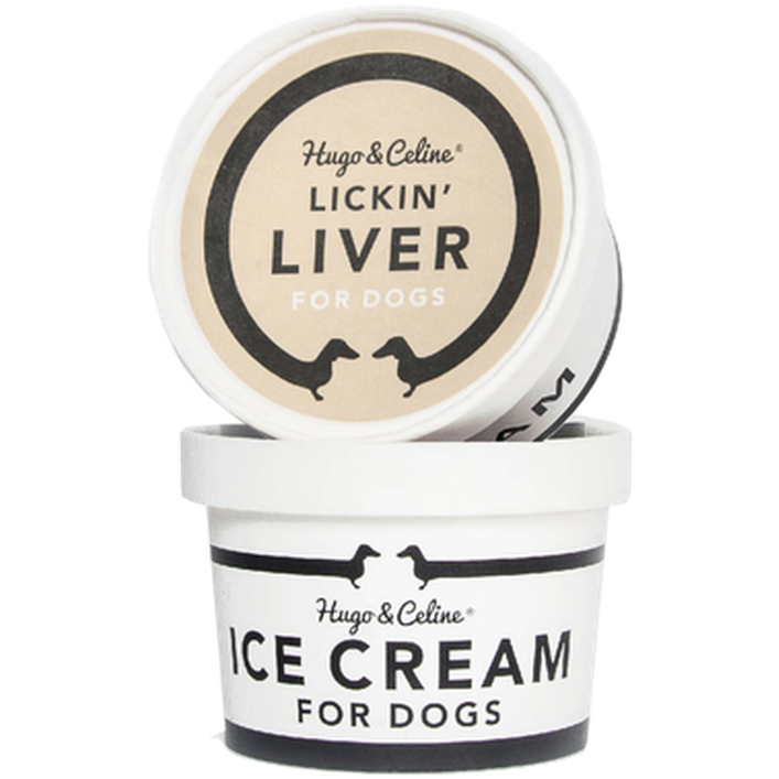 Hugo and Celine - Ice Cream Lickin' Liver 120 g - Hund - Hundgodis - Hundglass & Yoghurt - ZOO.se