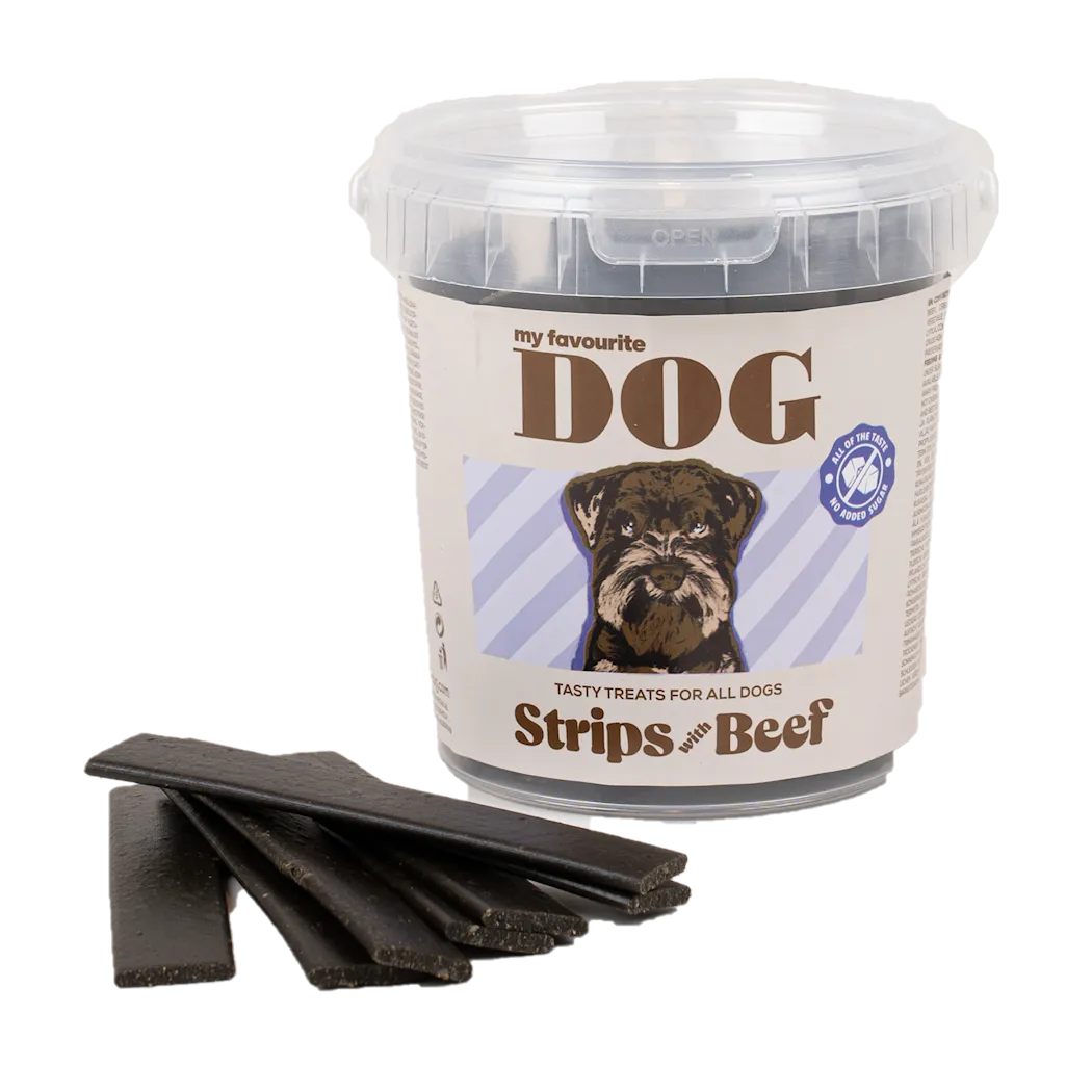 My favourite DOG Strips with Beef 500 g