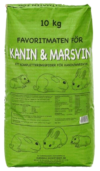 Carrier - Kanin & Marsvinsfoder 10 kg - Smådjur - Smådjursfoder & Hö - Pellets - ZOO.se