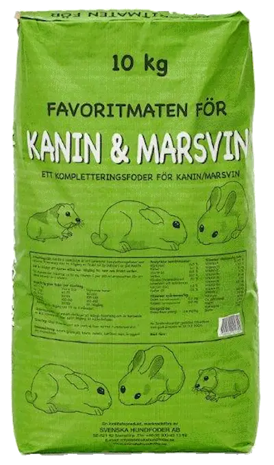 Kanin- og marsvinfôr 10 kg