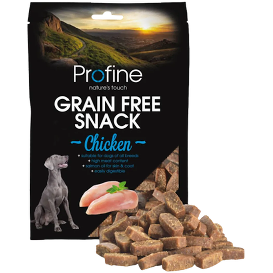 Dog Grain Free Semi Moist Snack Kylling 200g