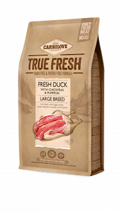 Carnilove Dog True Fresh Duck Large Breed -  Kuivaruoka isoille roduille 4 kg