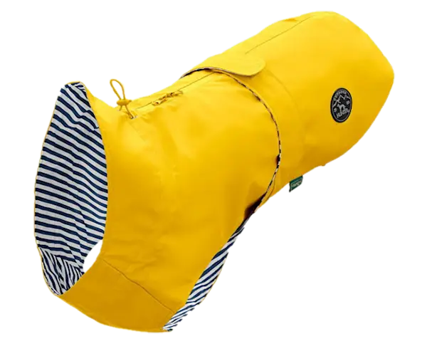 Regnfrakk Milford Yellow 80 cm - Med glidelås i nakken