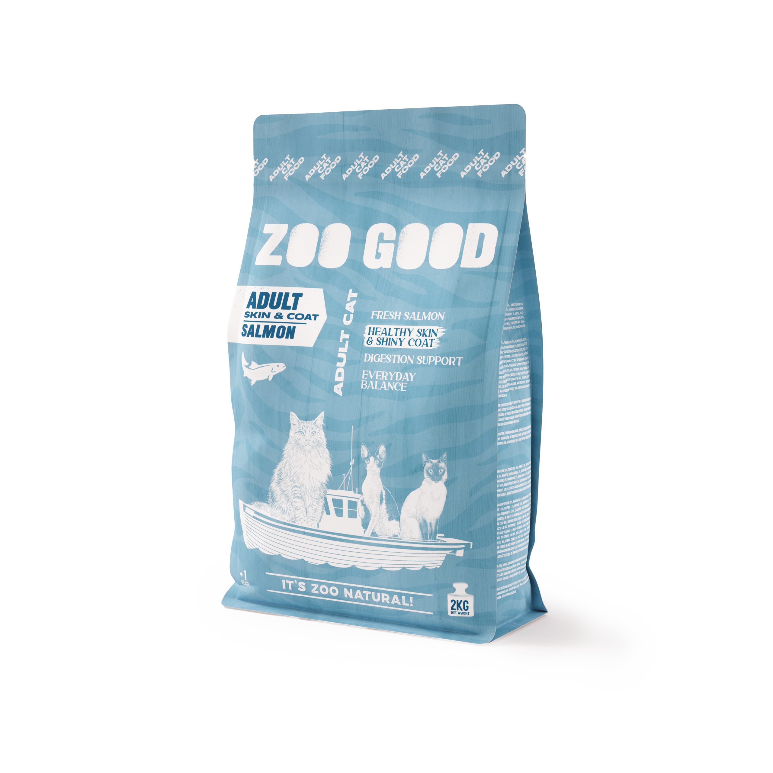 Cat Adult Skin & Coat  Grain Free Fish 2 kg