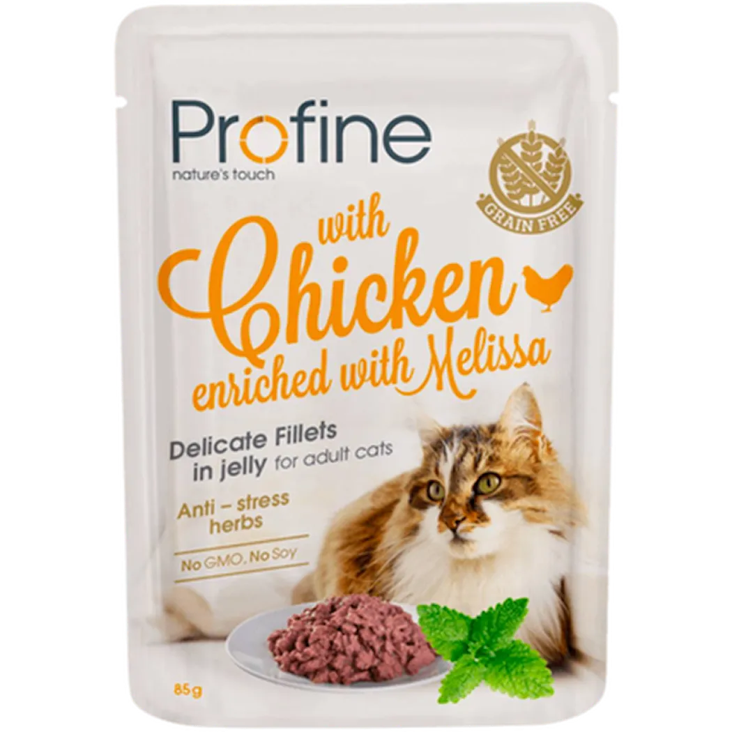 Cat Pouch Fillets Jelly Chicken & Melissa