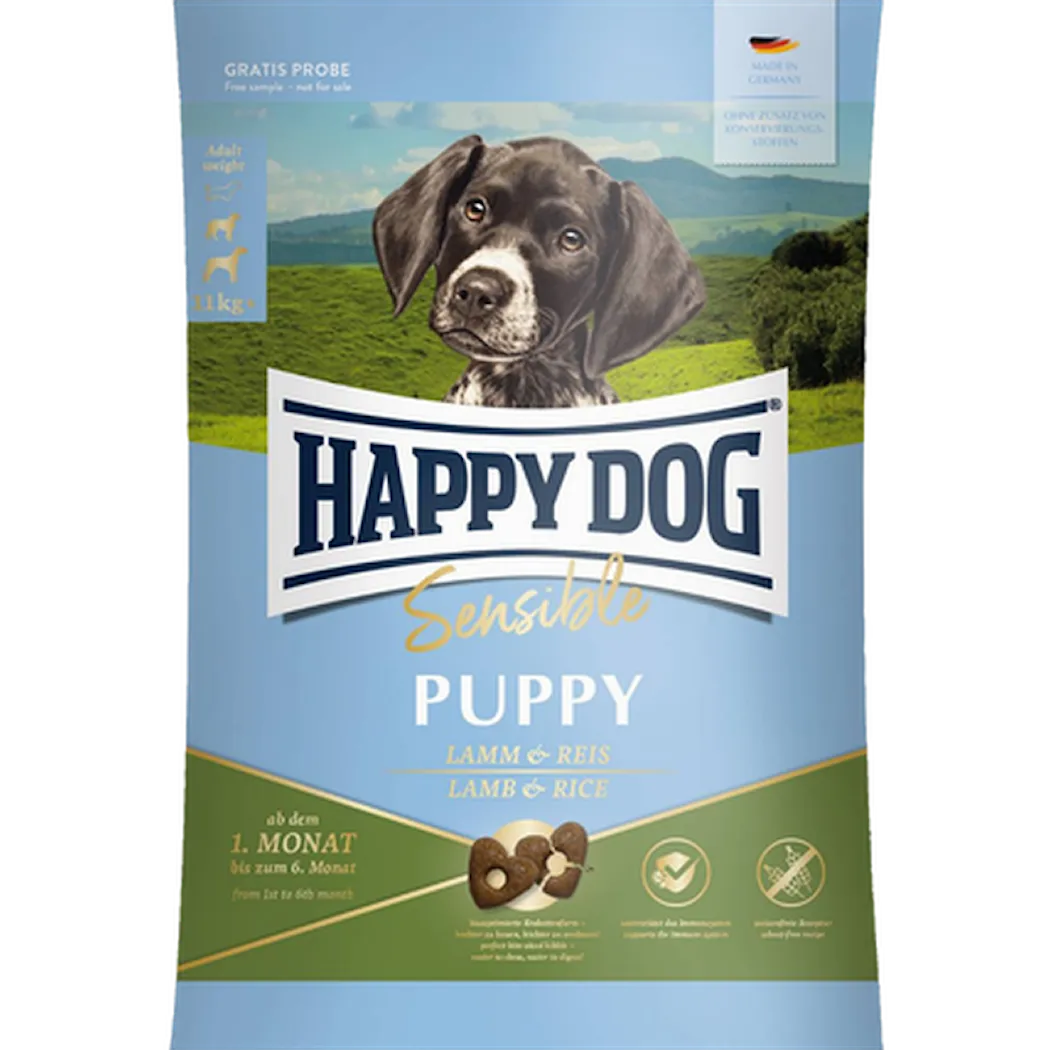 Happy Dog Tørrfôr Sensitive Puppy Lamb &amp; Rice