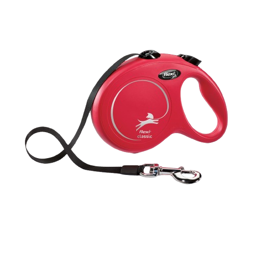 Flexi Rullkoppel New Classic Tape Röd