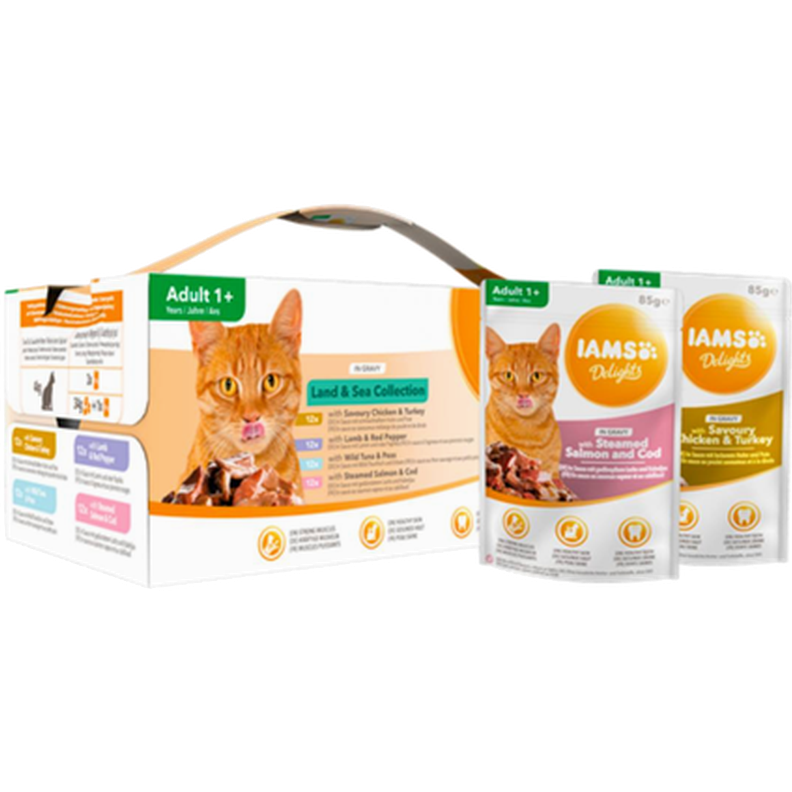 Delights Multipack Land & Sea Gravy Big Pack 85 g x 48 st  Ekonomipack