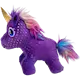 Enchanted Buzzy Unicorn Dog Toy Purple 10 cm
