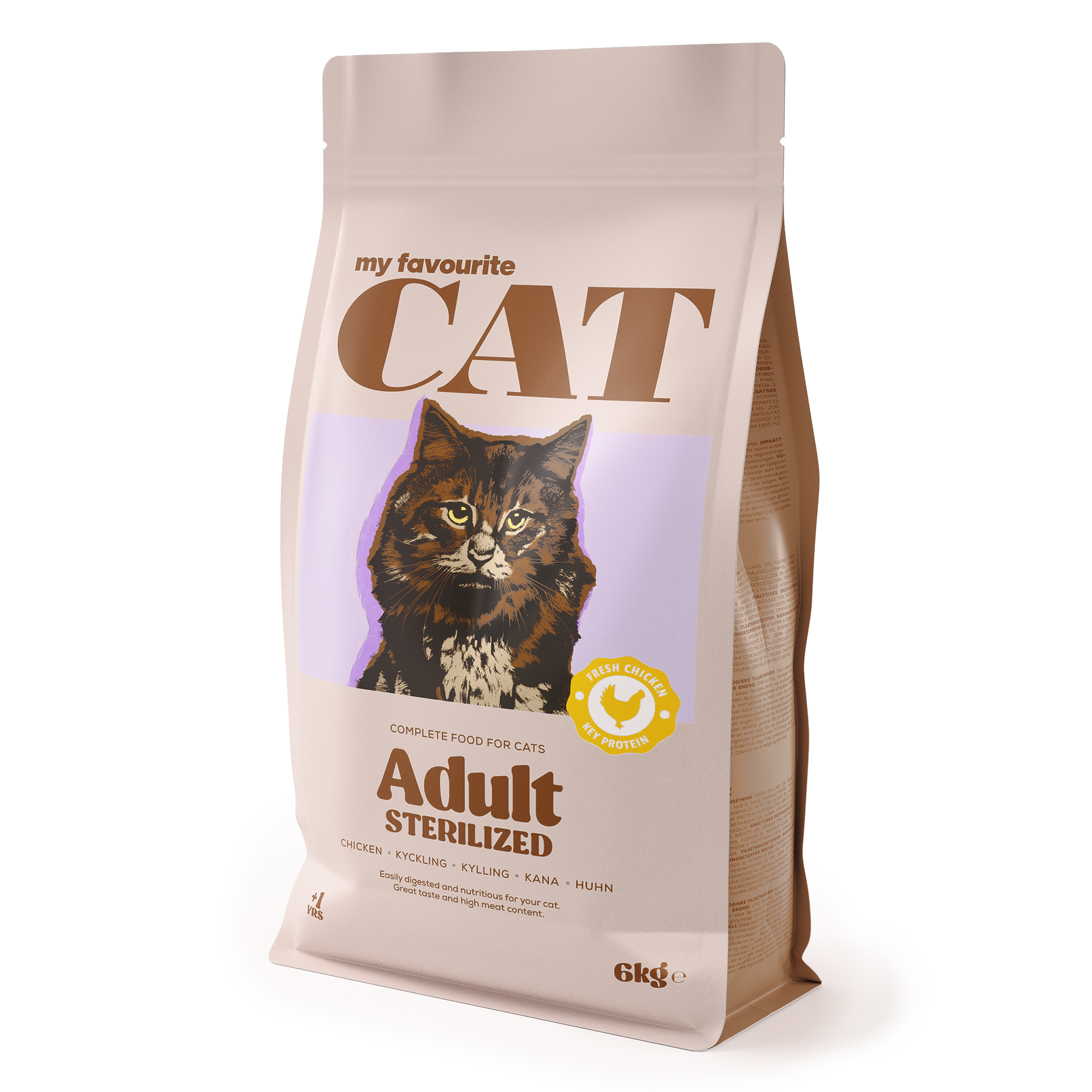 My favourite CAT - Adult katt sterilisert kylling 6 kg - Katt - Kattefôr & kattemat - Tørrfôr for katt - ZOO.no