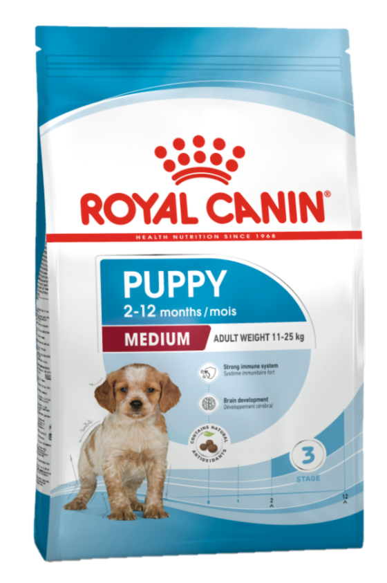 Medium Puppy Torrfoder för hundvalp 4 kg