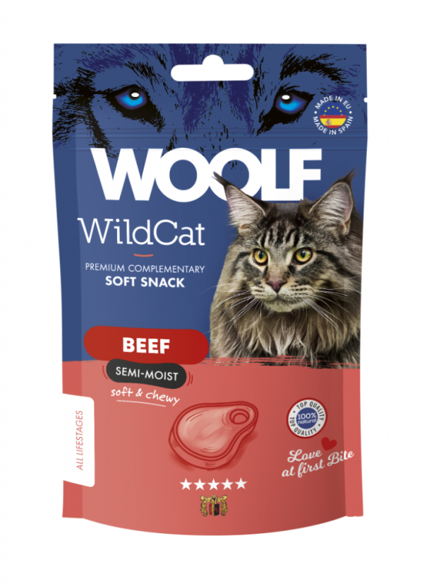 WOOLF Wildcat Snacks - Beef 50g