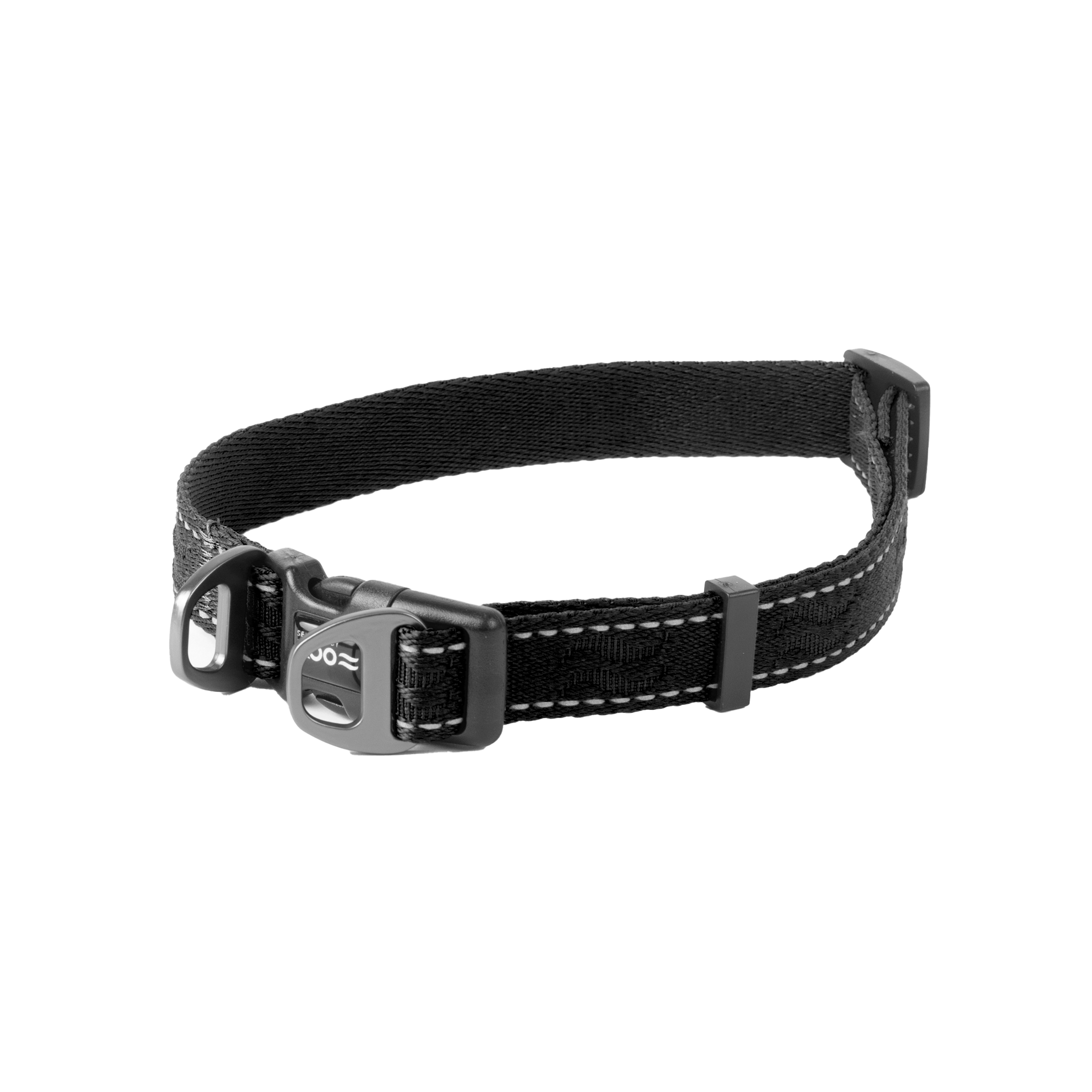 Hundhalsband Rufus ställbart, 20mmx3660cm, Svart