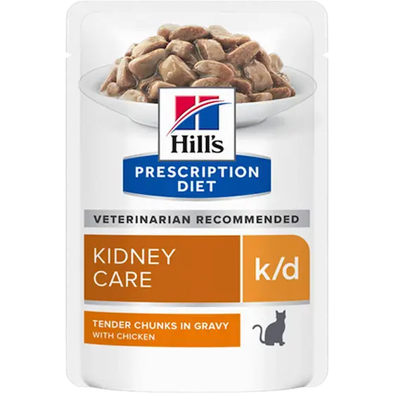 k/d Kidney Care Chicken Pouch - Wet Cat Food 85 g x 12 st - Pouch
